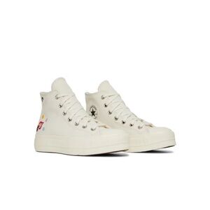 Floral Embroidered Converse All Star Lift Platform